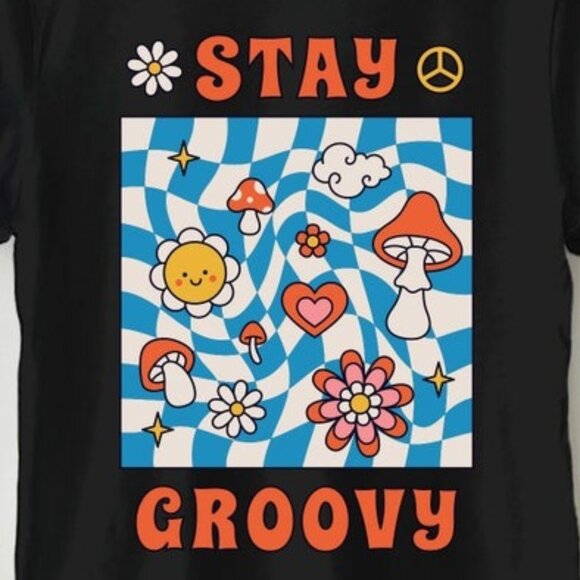 Stay Groovy Oversized T-Shirt - Aesthetic Shirt - Picture 2 of 3